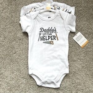 NWT Hudson Baby set of three short sleeve bodysuits size 3-6 months